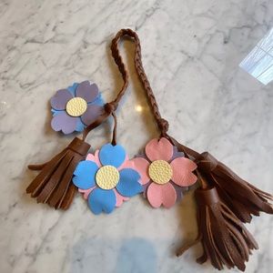 Leather purse tassel